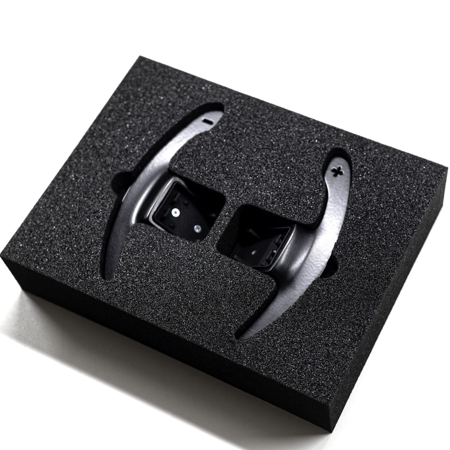 Shift paddles aluminium black matt | fits BMW F-Series | PaddleShifterz