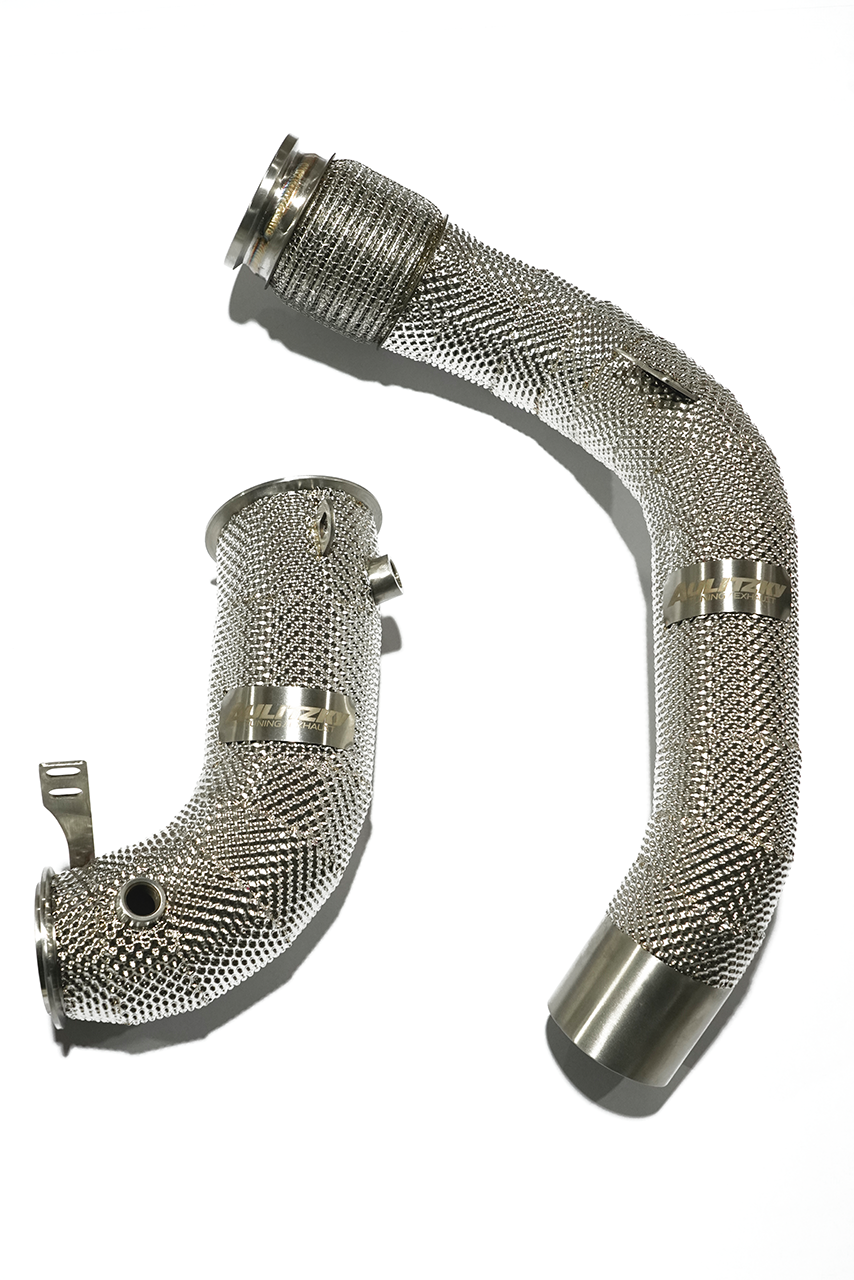 Aulitzky Exhaust | Downpipe 3" (76mm) | fits BMW M5/M8 (F90/F91/F92/F93) S63 | Motorsport articles
