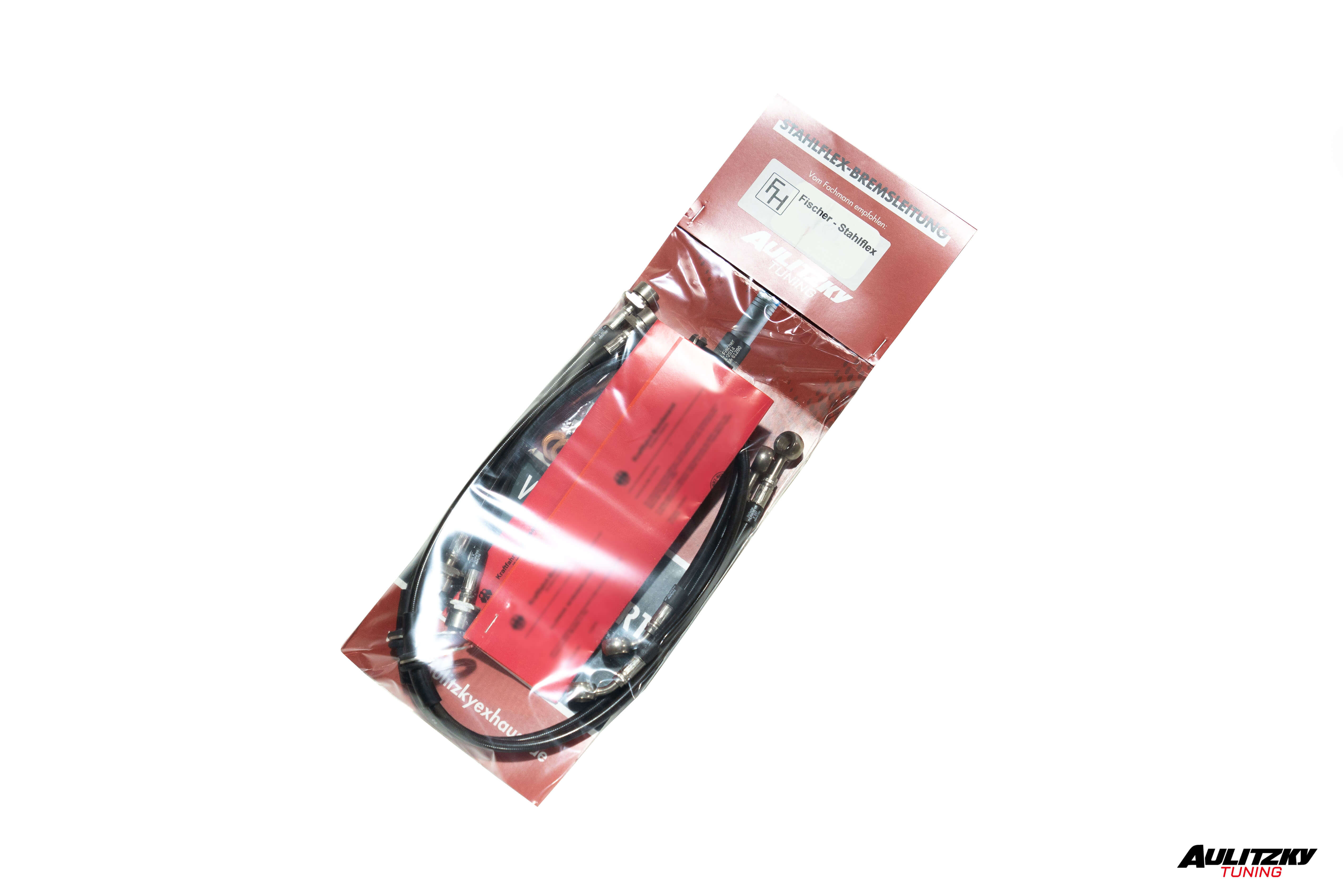Steel braided lines VA+HA stainless steel with ABE | fits BMW M2 Competition/CS (F87) S55 | Aulitzky Tuning