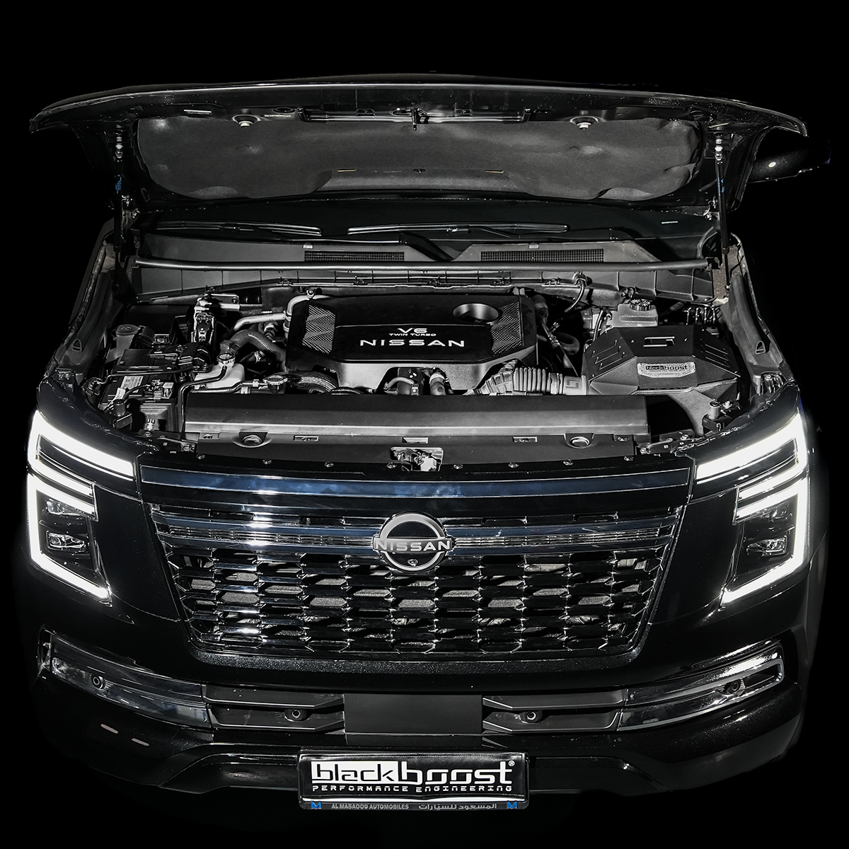 Cold Air Intake System | passend für Nissan Patrol Y63 3.8L V6 TT | Blackboost