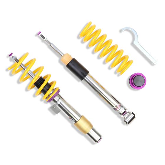 KW V3 coilover suspension inox | fits BMW 1 Series M Coupé (E82) 340hp N54 | 35220095