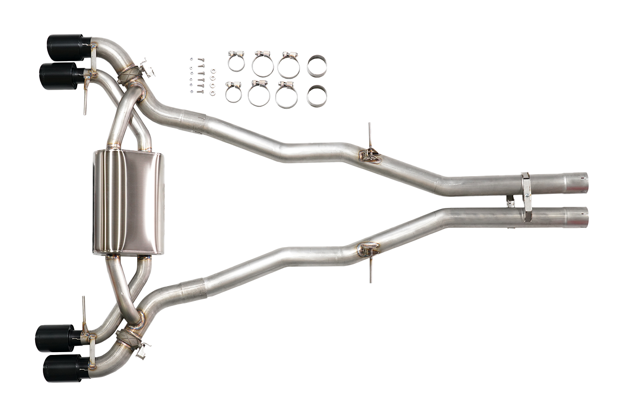 Aulitzky Exhaust | ECE exhaust system ex cat/OPF with flap control | fits BMW M5 incl. Competition/CS (F90) S63