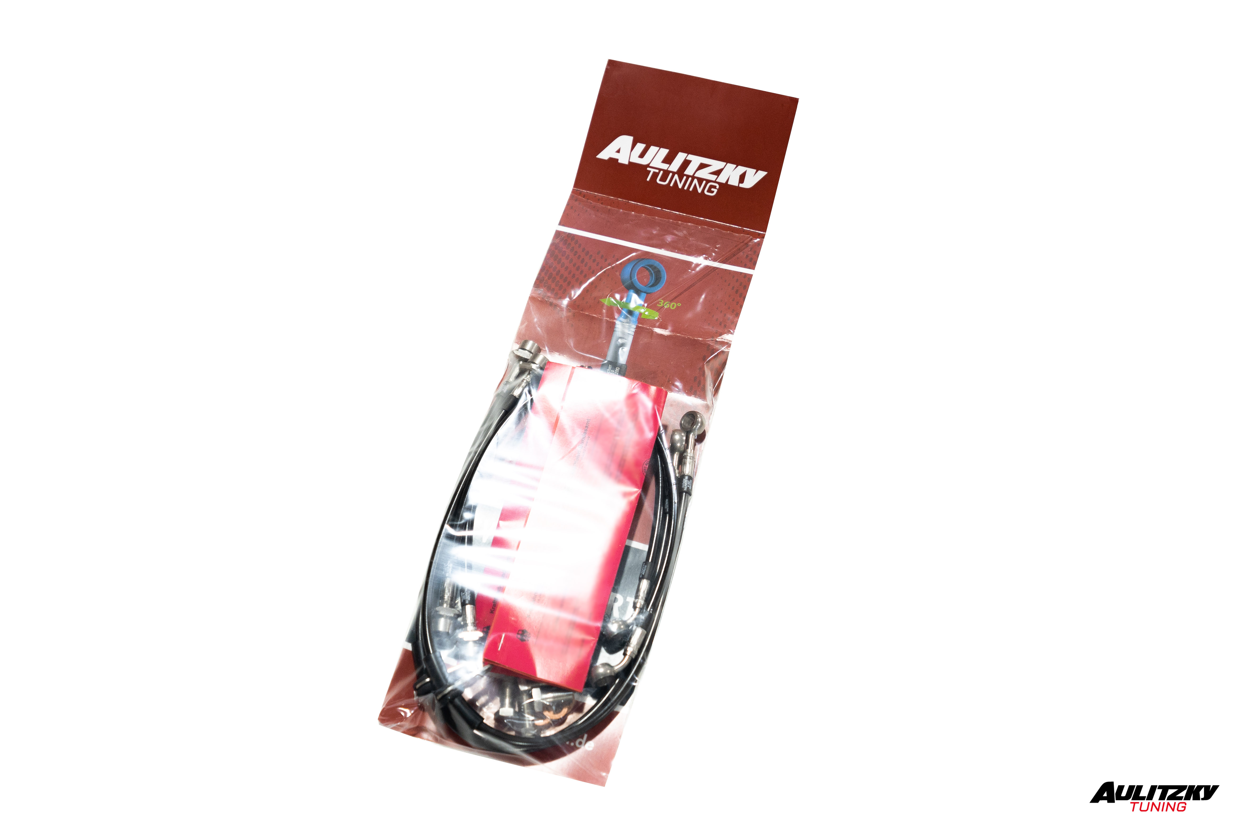 Steel braided lines VA+HA stainless steel with ABE | fits BMW M2 Competition/CS (F87) S55 | Aulitzky Tuning
