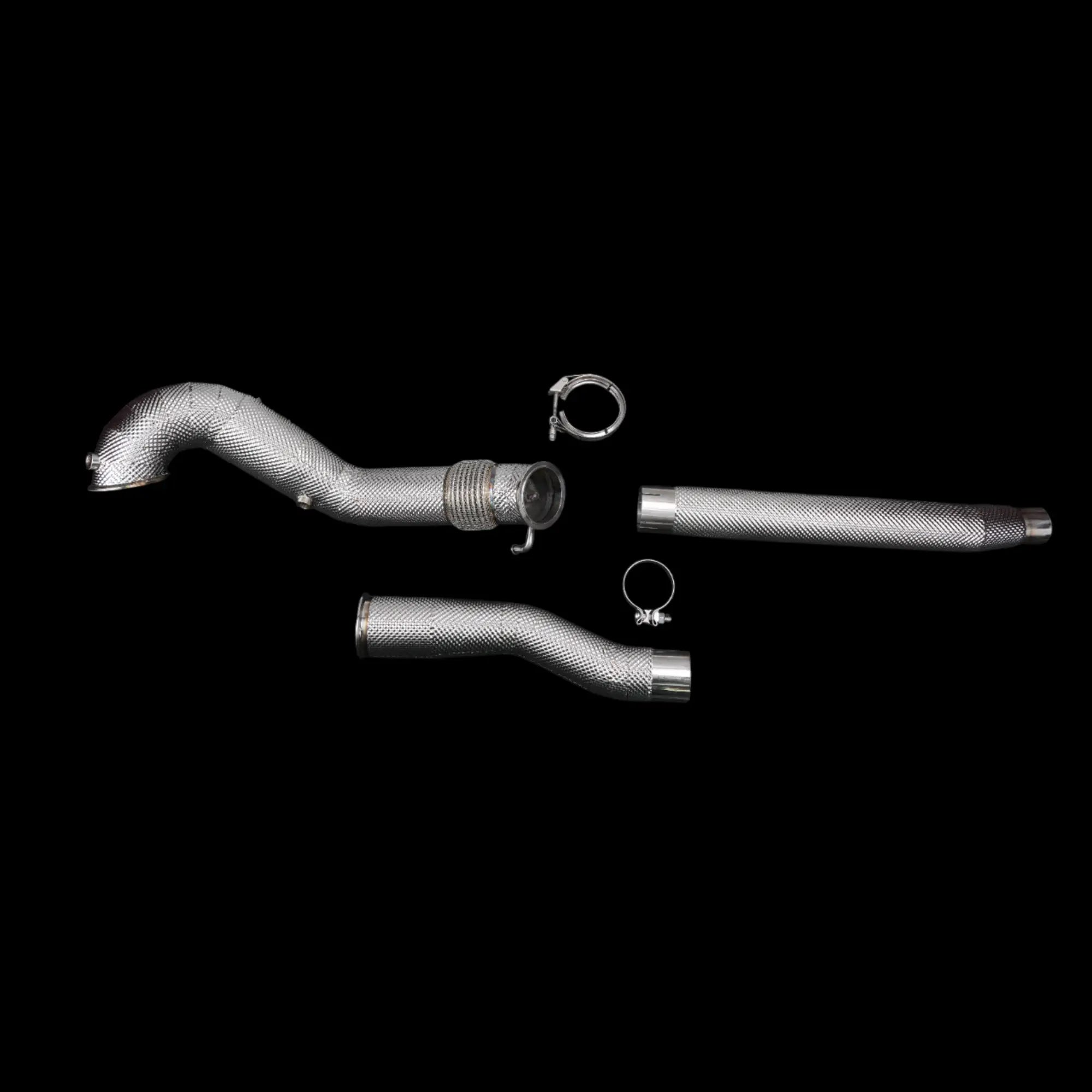 Downpipes Catless | passend für Volkswagen Golf (MK8) R EA888 2.0L I4 Turbo Catless Downpipe | Blackboost