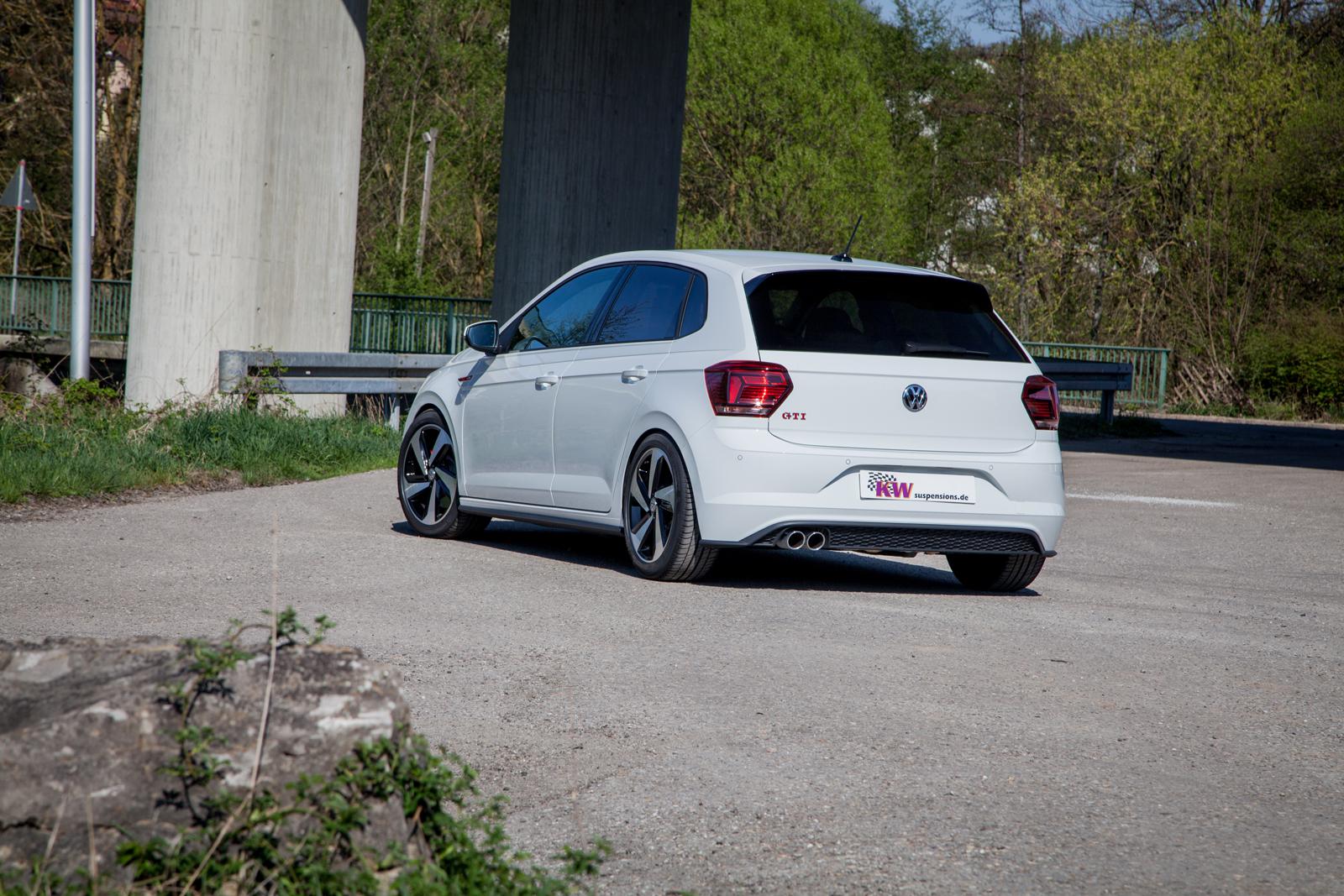 KW V3 coilover suspension inox | fits for Audi A1 (GB), VW Polo (AW) GTI | 352800BW | 352800BY