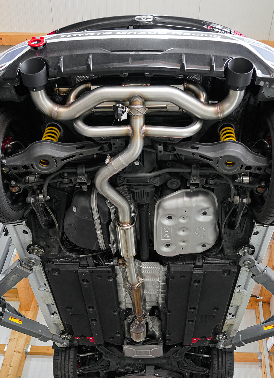 Aulitzky Exhaust | ECE flap exhaust system 3” (76mm) from OPF | fits Toyota Yaris 1.6 GR (P21) 261hp