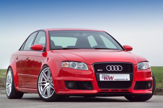 KW coilover springs | height-adjustable spring kit | fits Audi RS4 quattro B7 sedan | 25310051