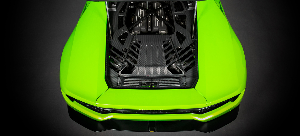 Engine cover Carbon with cutouts | fits for Lamborghini Huracan | Eventuri