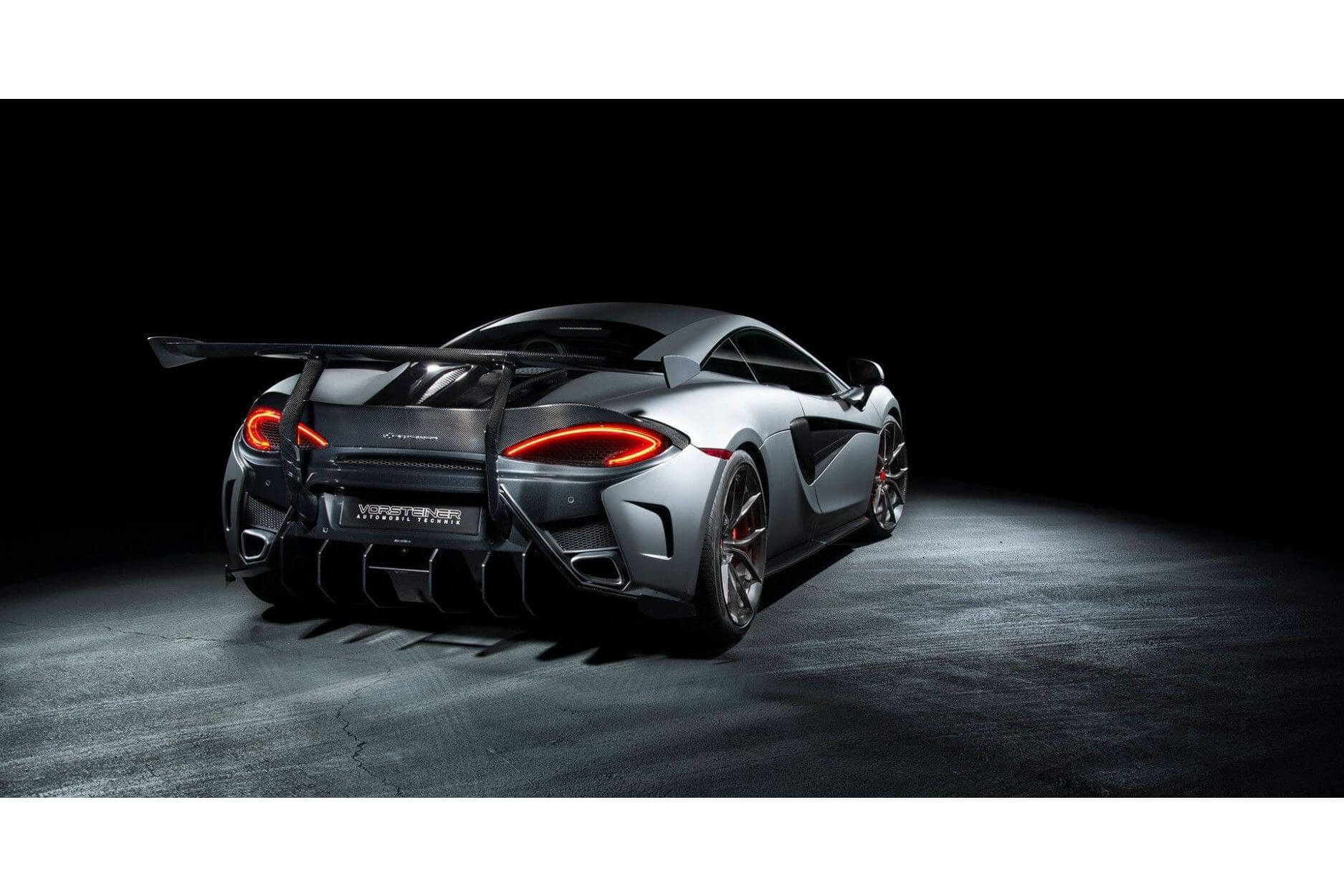 Rear wing 570-VX Aero Carbon with Carbon supports | fits McLaren 570S | Vorsteiner