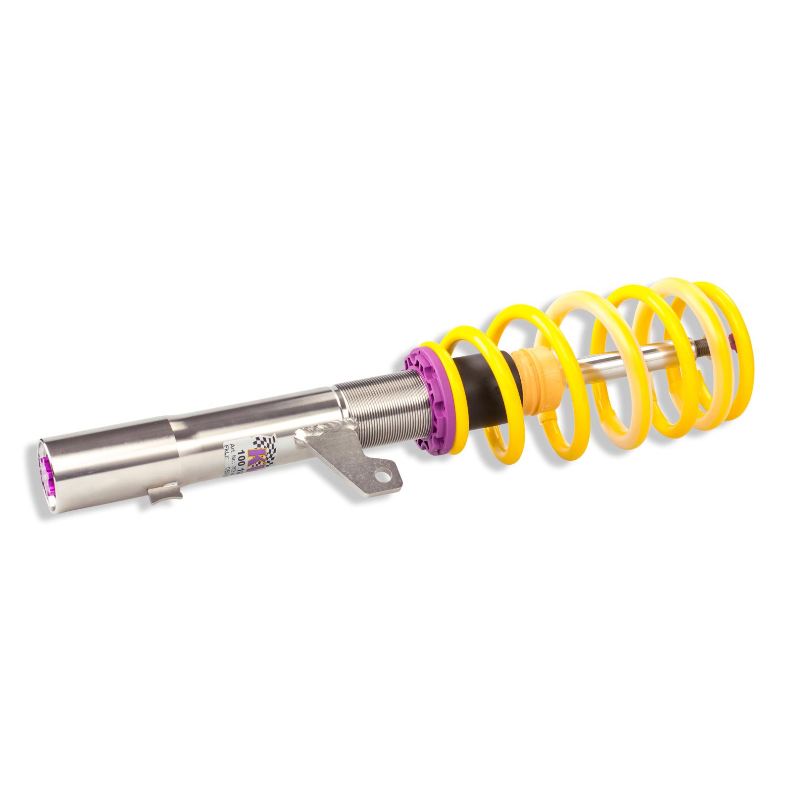KW | V3 coilover suspension inox | Leon (5F) incl. Cupra | Golf 7 incl. GTI/CS/TCR/GTD | without electric damper control | 3528000N