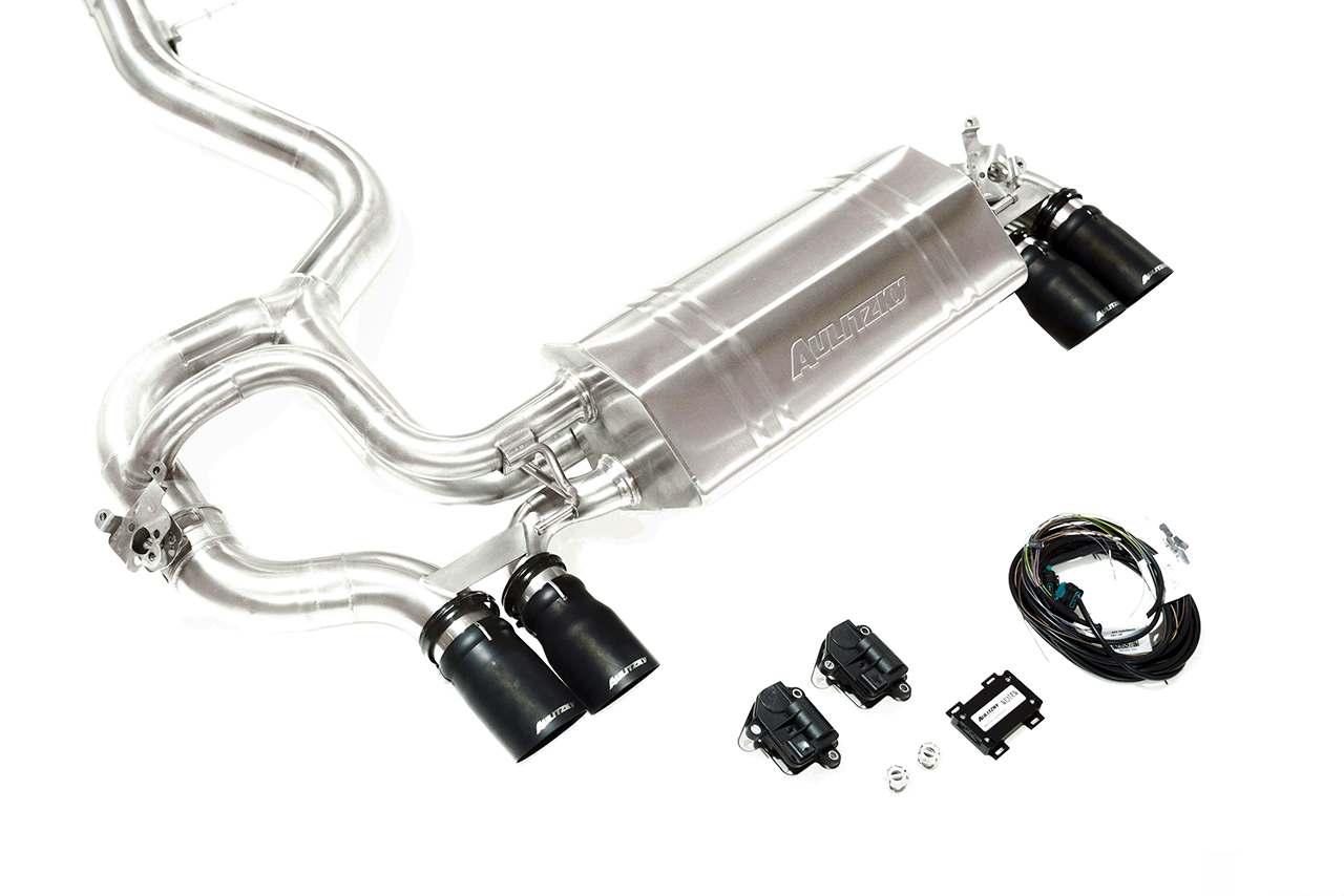 Aulitzky Exhaust | ECE rear silencer with flap control | fits BMW 1 Series M (E82) 340hp N54