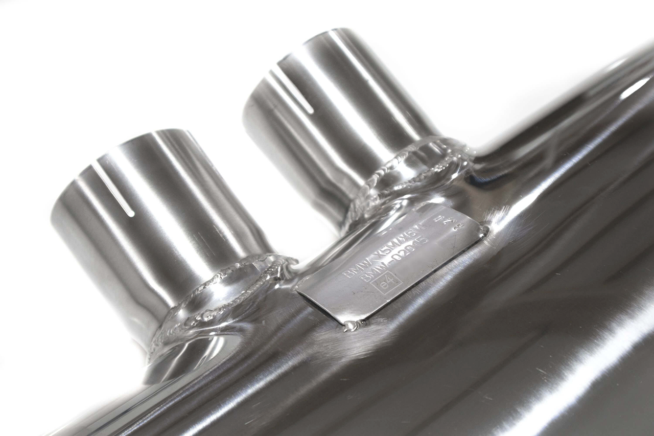 Aulitzky Exhaust | ECE rear silencer with flap control | fits BMW X5M/X6M (F85/F86) 575hp