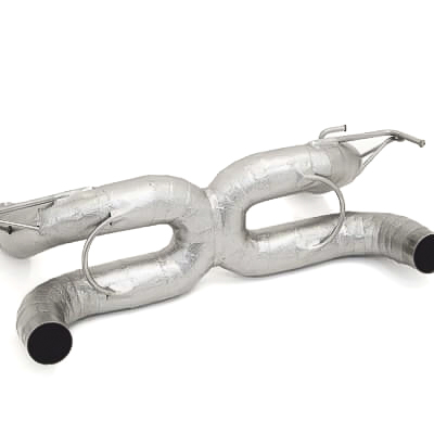 Aulitzky Exhaust | Race rear silencer / exhaust system 3” (76mm) Straight-Pipe | fits Ferrari F8 Tributo/Spider 721hp | Motorsport articles
