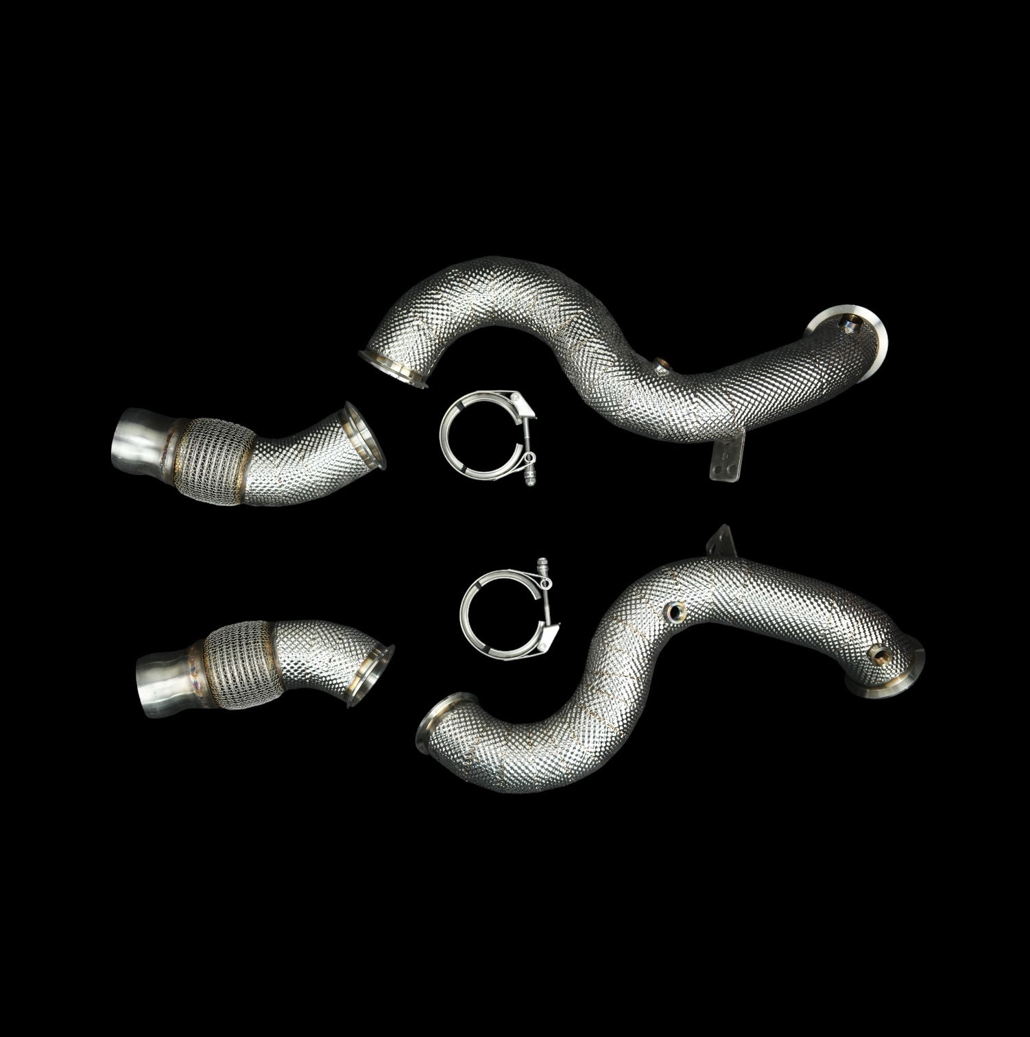 Downpipes Catless | passend für Mercedes AMG S63 (222) M177 LS2 4.0L V8 BiTurbo | Blackboost