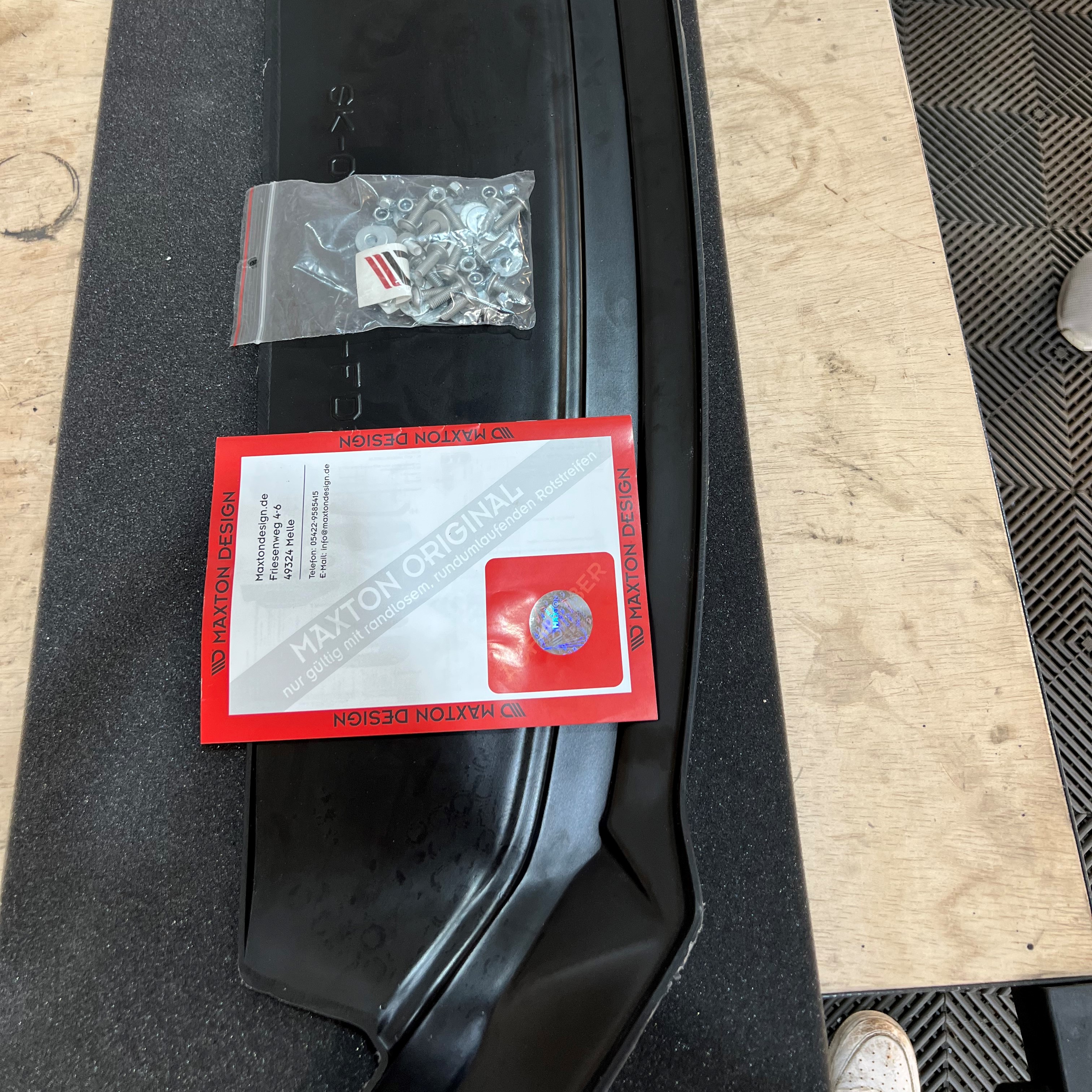 Front diffuser/spoiler lip V.2 with flaps | fits Skoda Octavia RS MK4 (NX) | Maxton Design | SPECIAL PRICE