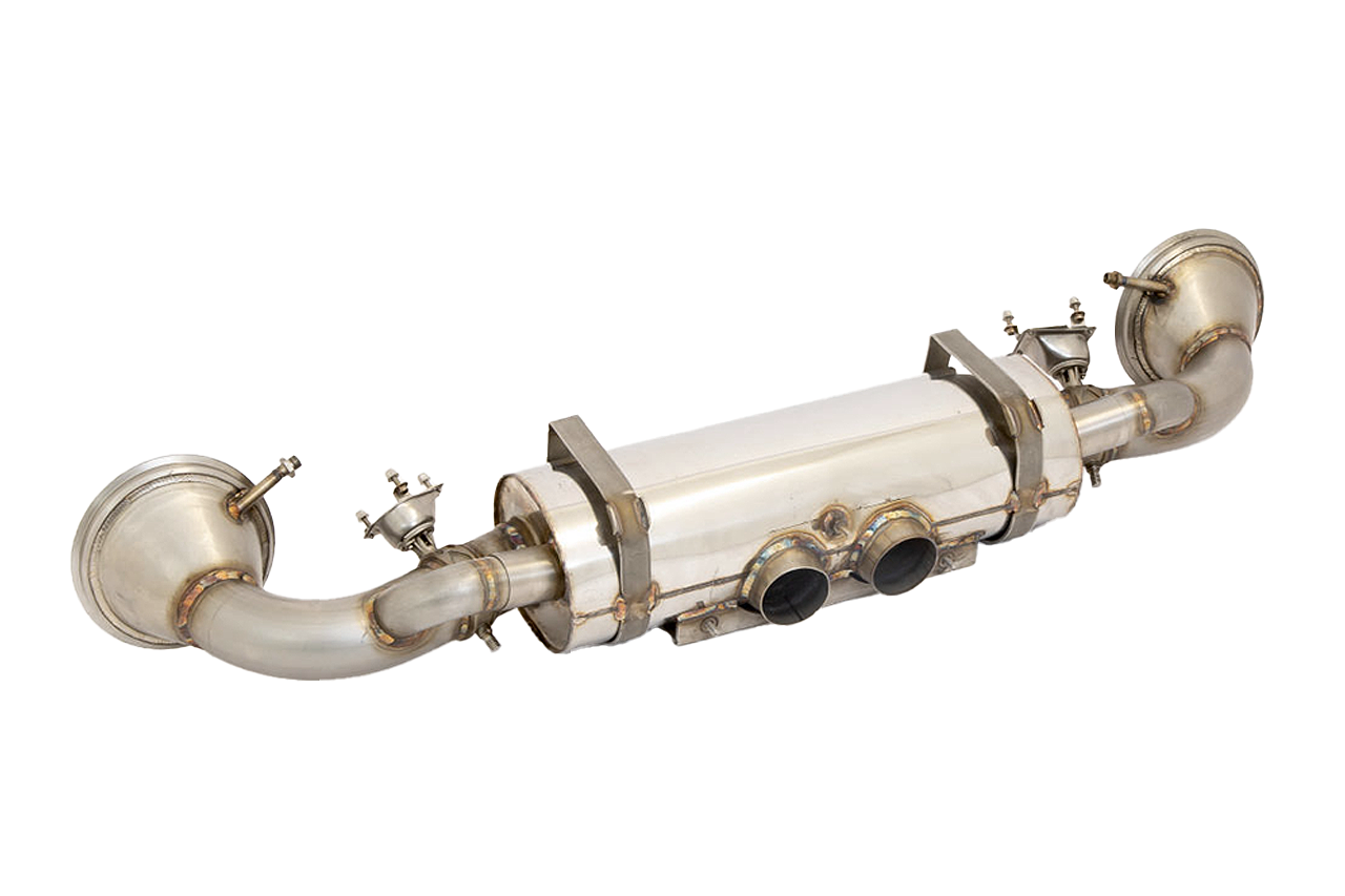 Aulitzky Exhaust | ECE flap sports rear silencer | fits Porsche 911 (992) 4.0 GT3/RS / Speedster 991.2 4.0