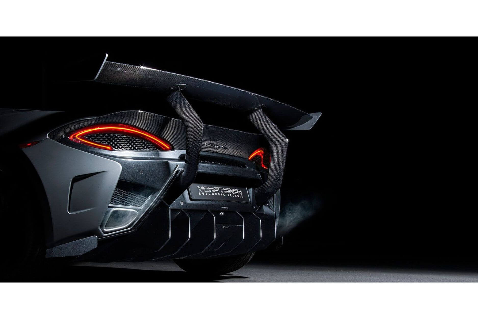 Rear wing 570-VX Aero Carbon with Carbon supports | fits McLaren 570S | Vorsteiner