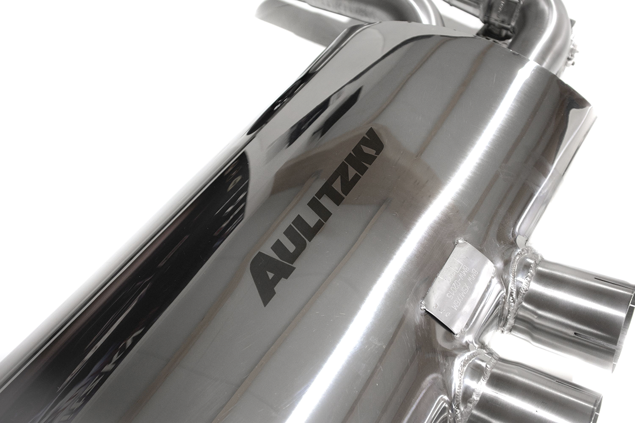 Aulitzky Exhaust | ECE rear silencer with flap control | fits BMW X5M/X6M (F85/F86) 575hp