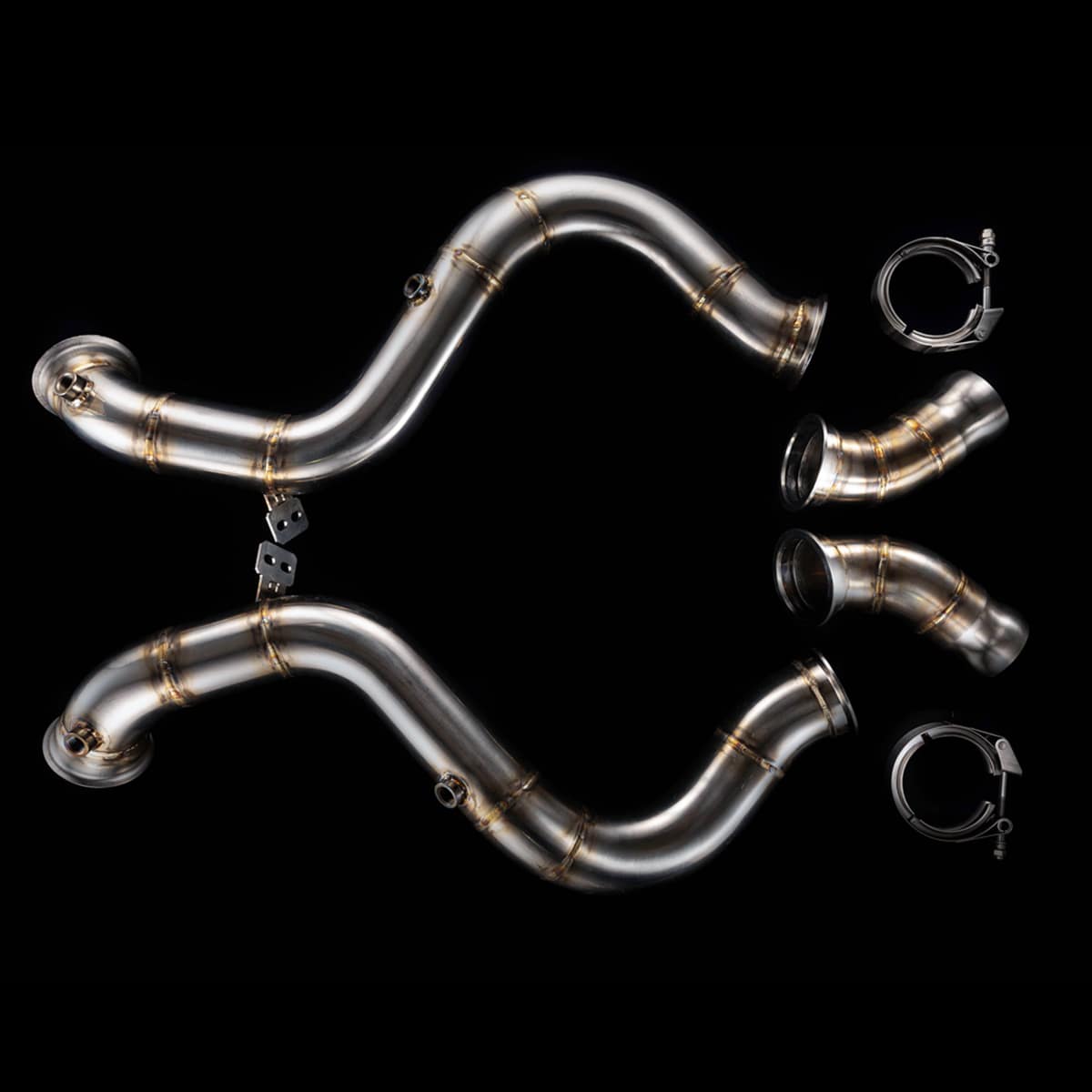 Downpipes Catless | fits Mercedes-Benz AMG C63/C63S (205), GLC63/GLC63S (253), M176 S560 (W222/217) | Blackboost