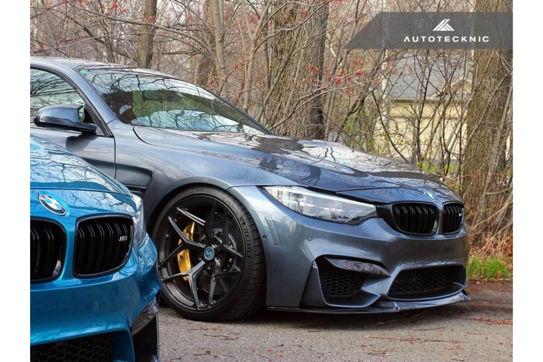 Front lip Competition Carbon | fits BMW M3/M4 incl. Competition/CS/GTS (F80/F82/F83) S55 | AutoTecknic