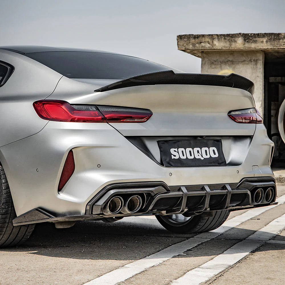 Rear diffuser SOOQOO Carbon | fits BMW M8 incl. Competition Gran Coupé (F93) S63 | Aulitzky Tuning
