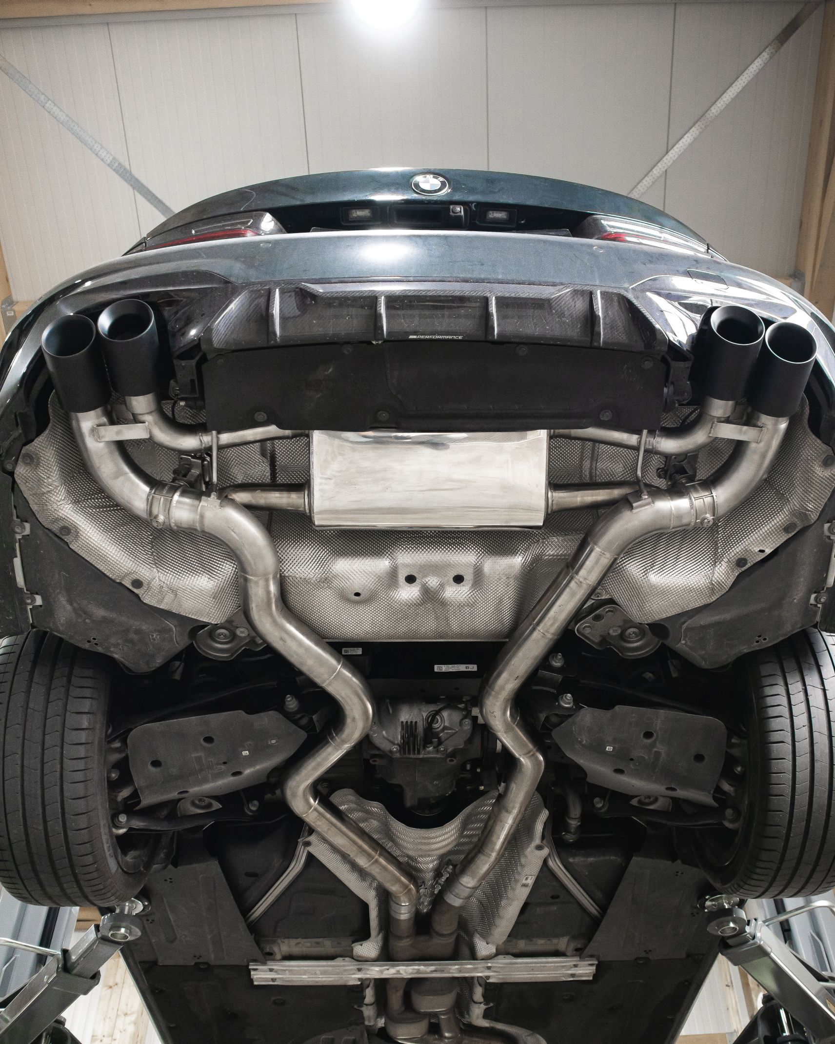 Aulitzky Exhaust | ECE rear silencer 3" (76mm) with flap control | fits BMW Z4 M40i (G29) 340hp B58