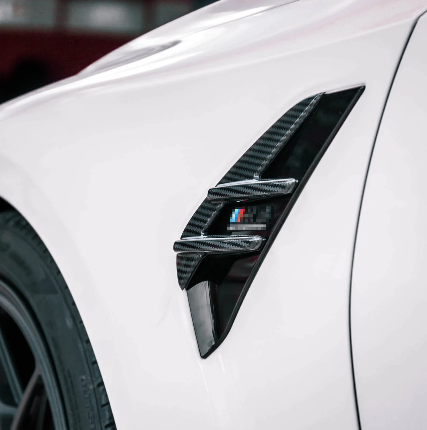 Mudguard side intakes emblem sticker Carbon | fits BMW M3/M4 (G80/G81/G82/G83) | Aulitzky Tuning