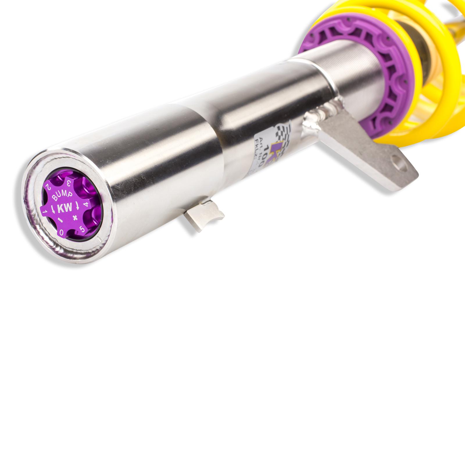 KW | V3 coilover suspension inox | Leon (5F) incl. Cupra | Golf 7 incl. GTI/CS/TCR/GTD | without electric damper control | 3528000N