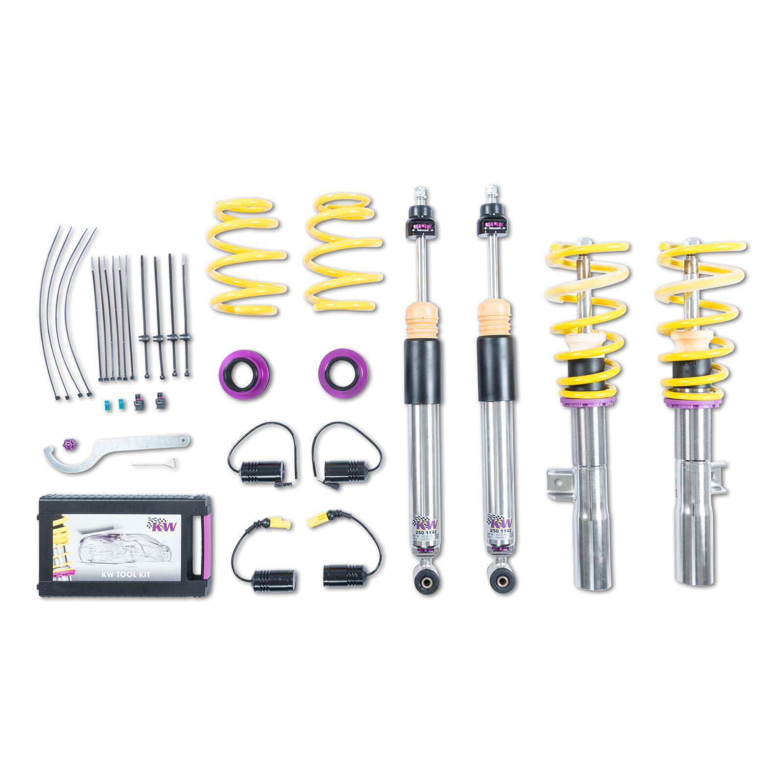 KW V3 coilover suspension inox | fits Mercedes-Benz A35/ A45/ CLA35/ CLA45 AMG (177/118) | 3522500R | 3522500S