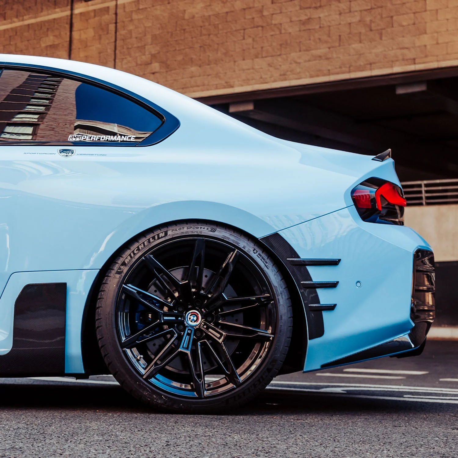 Rear wing flares Carbon | fits BMW M2 (G87) S58 | Aulitzky Tuning