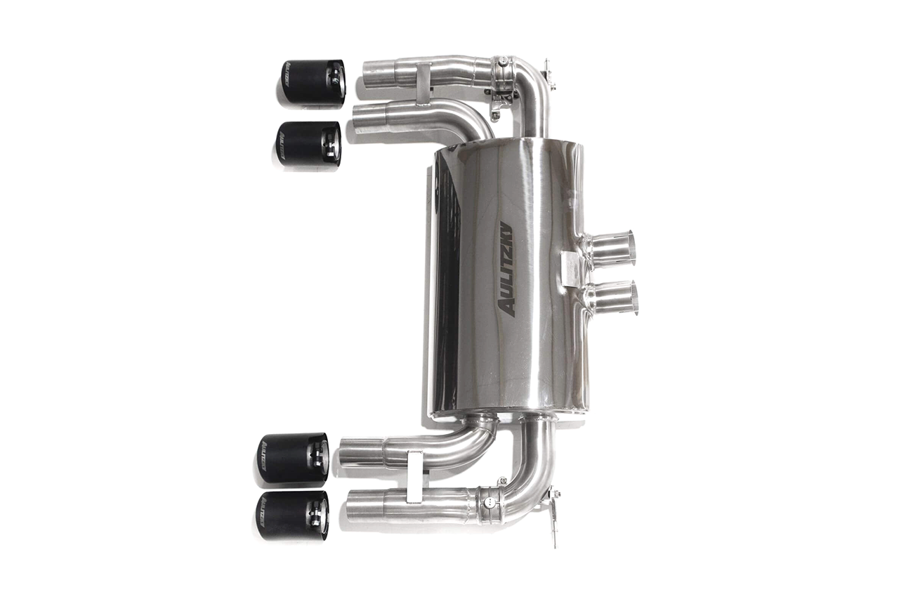 Aulitzky Exhaust | ECE rear silencer with flap control | fits BMW X5M/X6M (F85/F86) 575hp