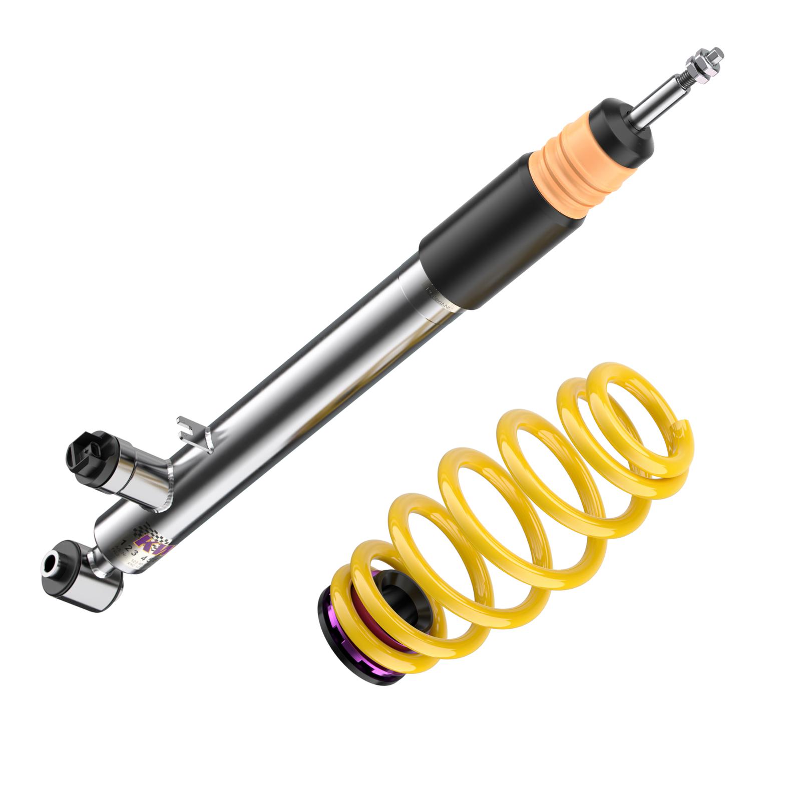 KW DDC P&P coilover suspension inox | fits VW Golf 7 incl. GTI/CS/TCR/GTD | 39080029