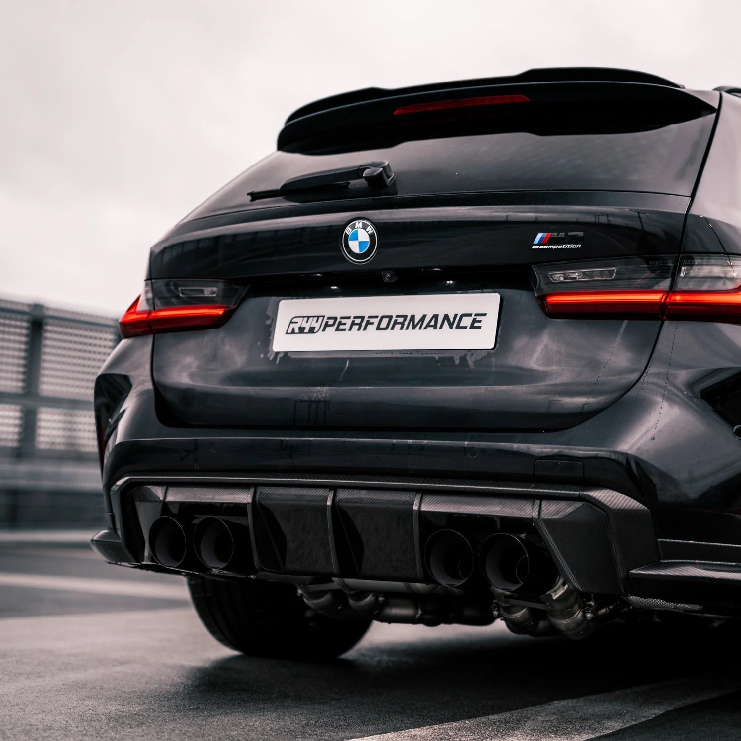 Rear diffuser insert Carbon | fits BMW M3/M4 incl. Competition (G80/G81/G82/G83) | Aulitzky Tuning