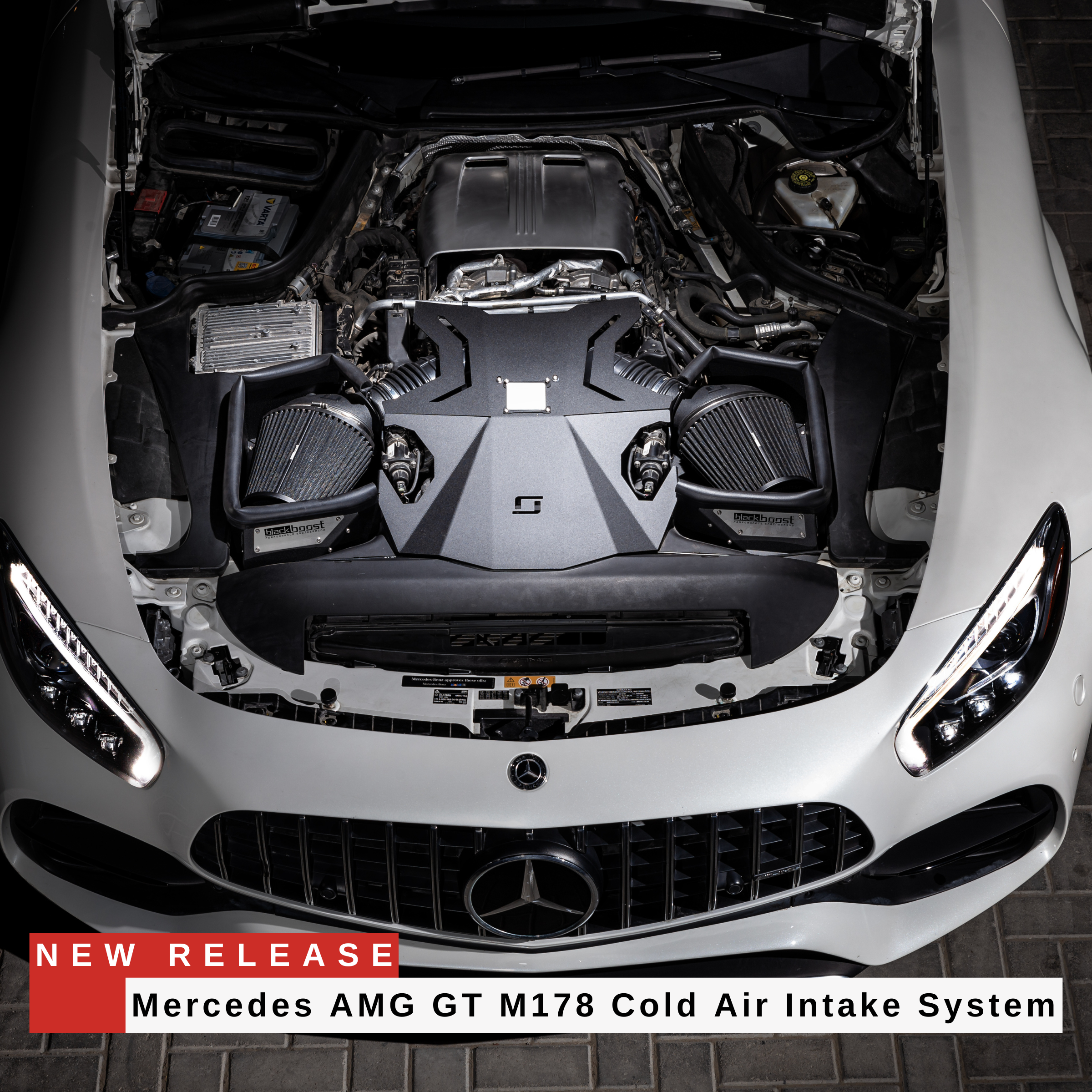 Cold Air Intake System | passend für Mercedes AMG GT C (190) M178 4.0L V8 BiTurbo Gen-2 | Blackboost