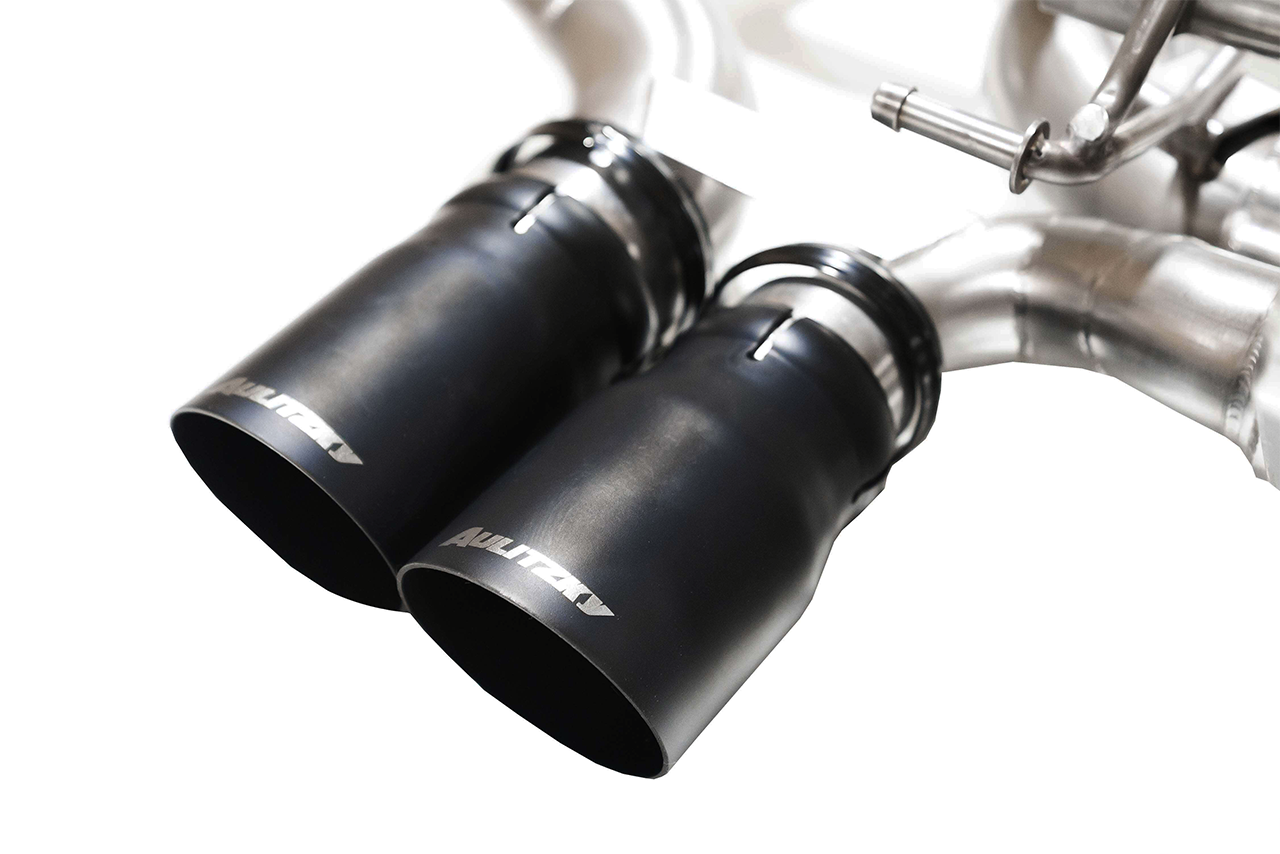 Aulitzky Exhaust | ECE rear silencer with flap control | fits BMW 1 Series M (E82) 340hp N54