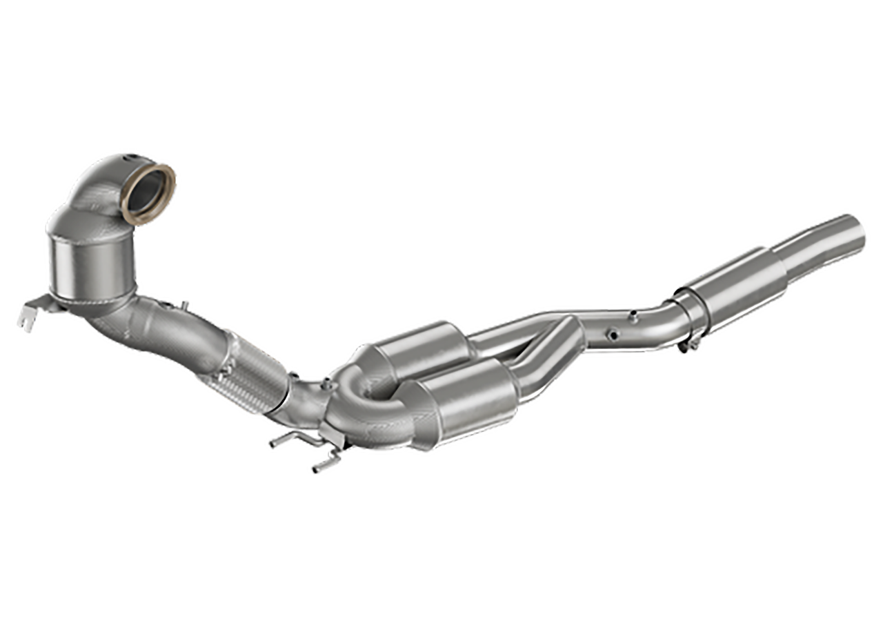 Aulitzky Exhaust | ECE downpipe with sports catalyst | fits VAG 2.0 T(F)SI EA888 Gen.4 AWD OPF | Golf 8 R | A3/S3 8Y | Ateca/Formentor etc.