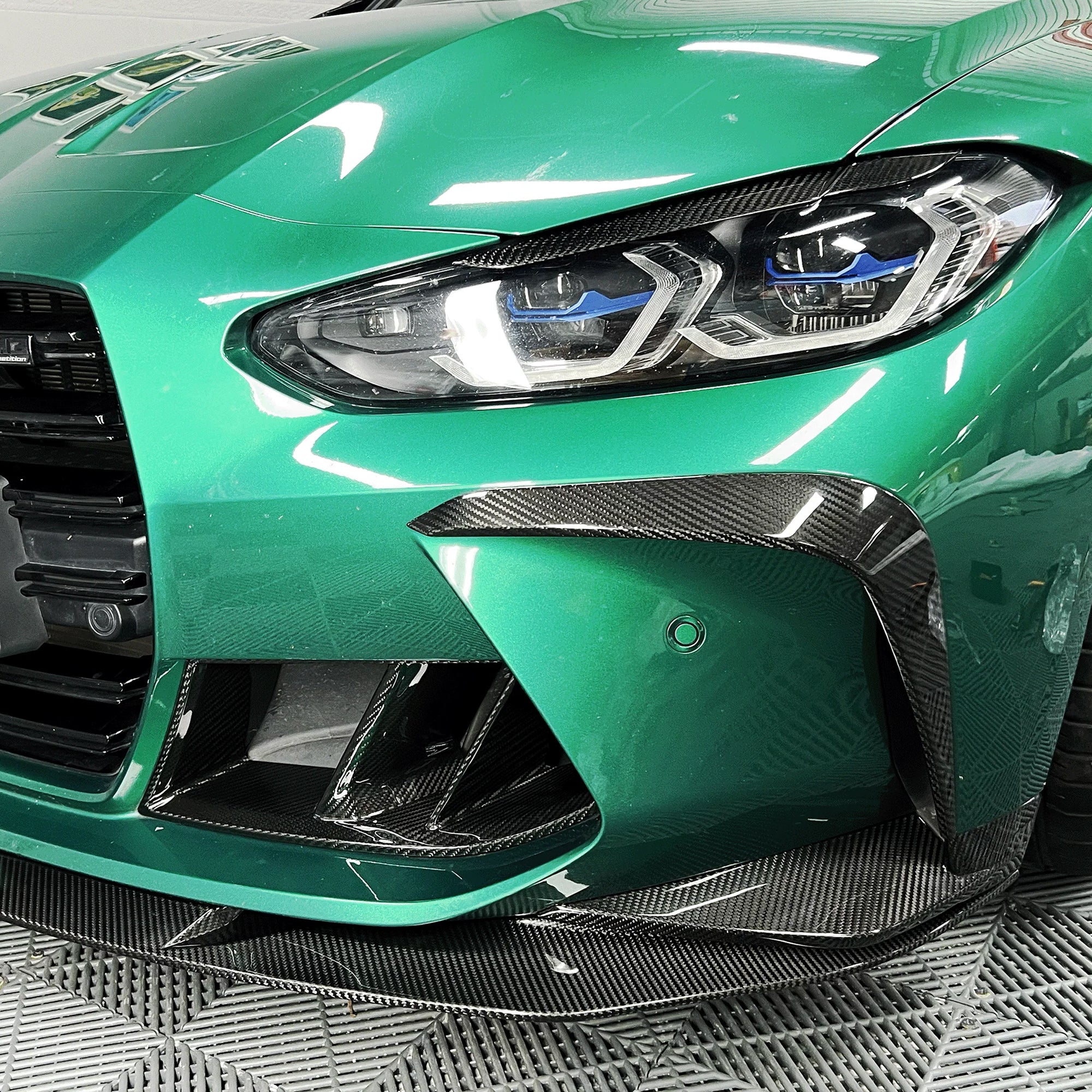 Front spoilers Carbon | fits BMW M3/M4 incl. Competition (G80/G81/G82/G83) | Aulitzky Tuning