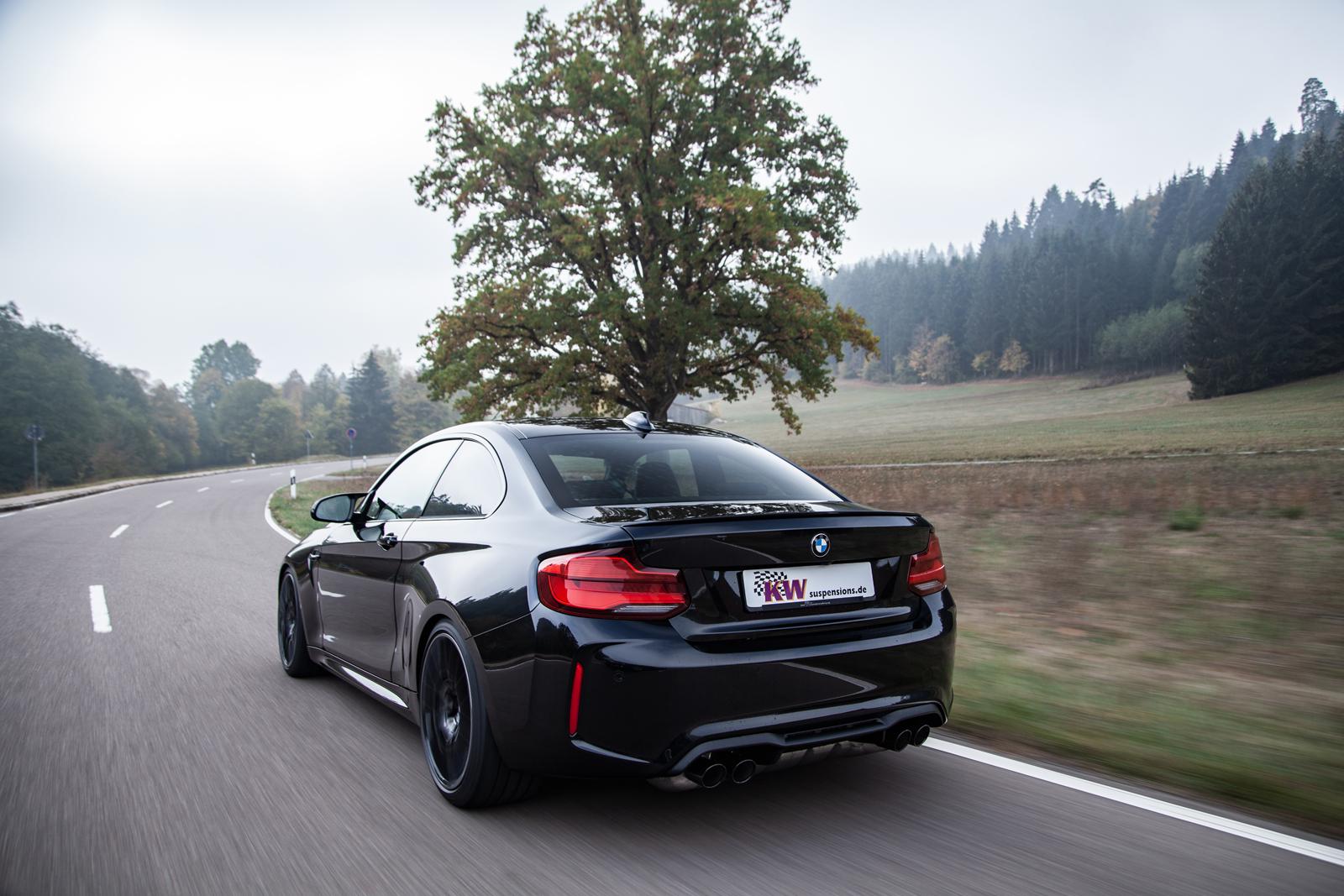 KW V3 coilover suspension inox | fits BMW M2 (F87) Coupé incl. Competition | 352200BH
