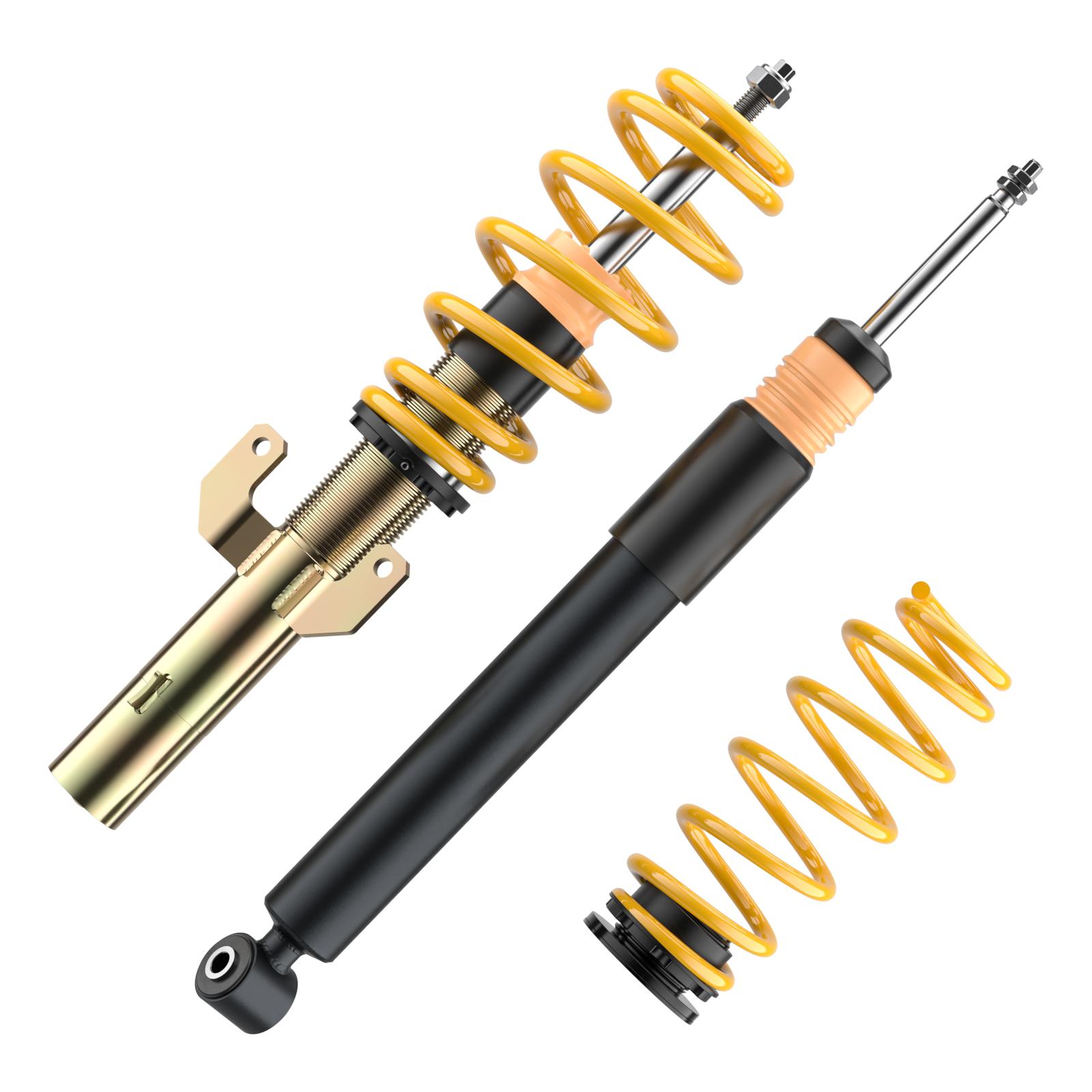 Coilover suspension ST X steel galvanized | fits A1 (GB), Polo (AW) GTI | with fixed identification | 132800BW | ST Suspensions