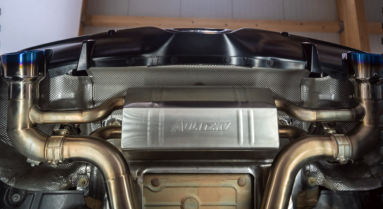 Aulitzky Exhaust | ECE rear silencer 3” (76mm) with flap control | fits Toyota Supra 3.0 GR Legend (DB/A90) 340hp B58
