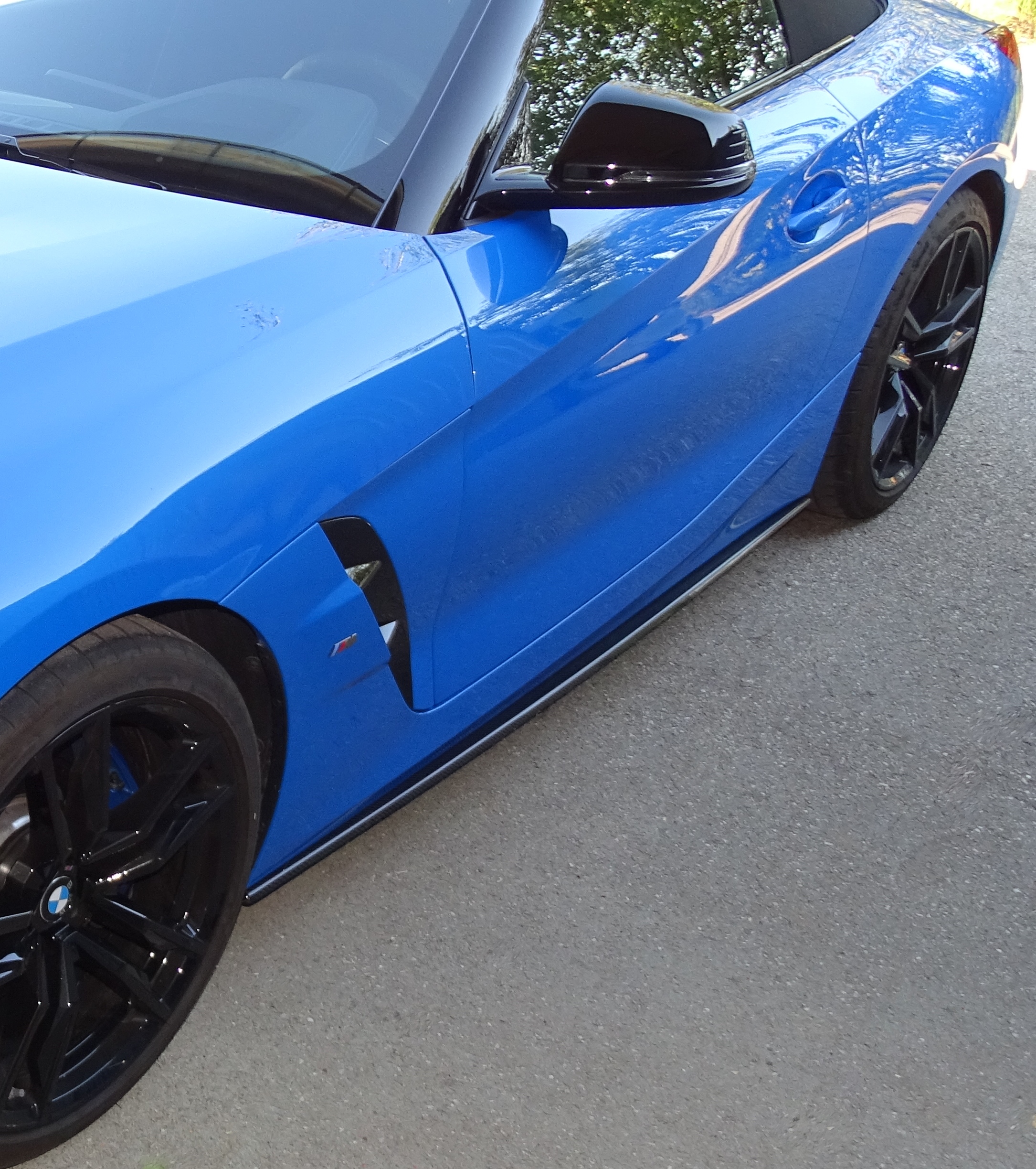 Side skirt attachment (straight version) Carbon | fits BMW Z4 (G29) M-Package | incl. certificate | Pearl-Carbon