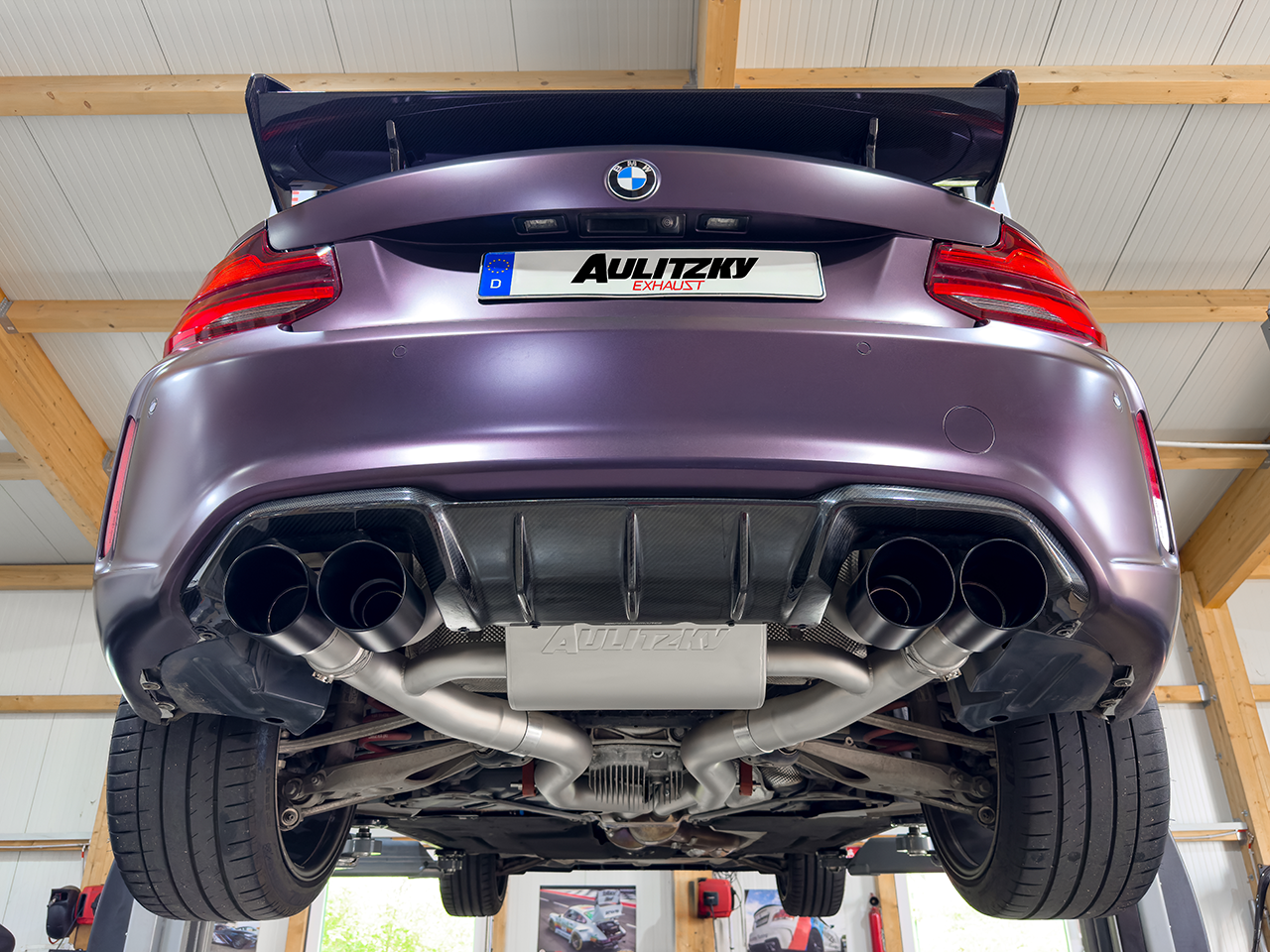 Aulitzky Exhaust | ECE flap exhaust system 3” (76mm) from OPF | fits BMW M2 Competition/CS (F87) S55
