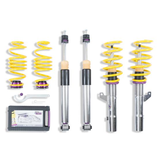 KW V3 coilover suspension inox | fits Audi A3/S3 quattro 8V | 3521000M | 3521000T