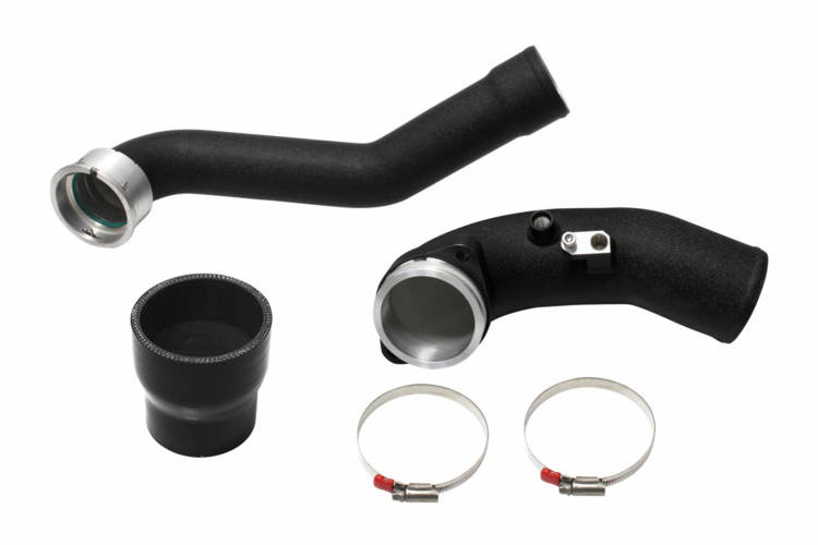 Charge Pipe Aluminium black | fits BMW M340i/M440i/M40i (G20/G28/G21/G22/G26/G29) B58 | Aulitzky Tuning