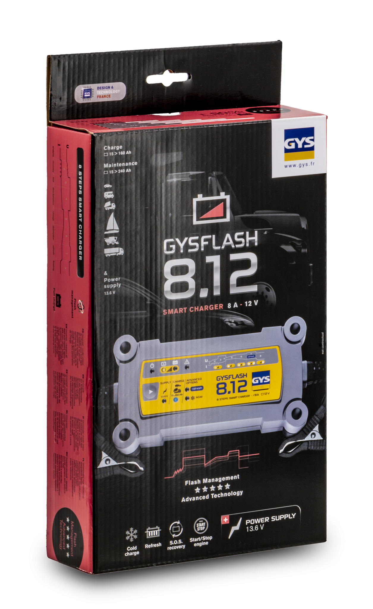 Charger GYSFLASH 8.12 / 12.12