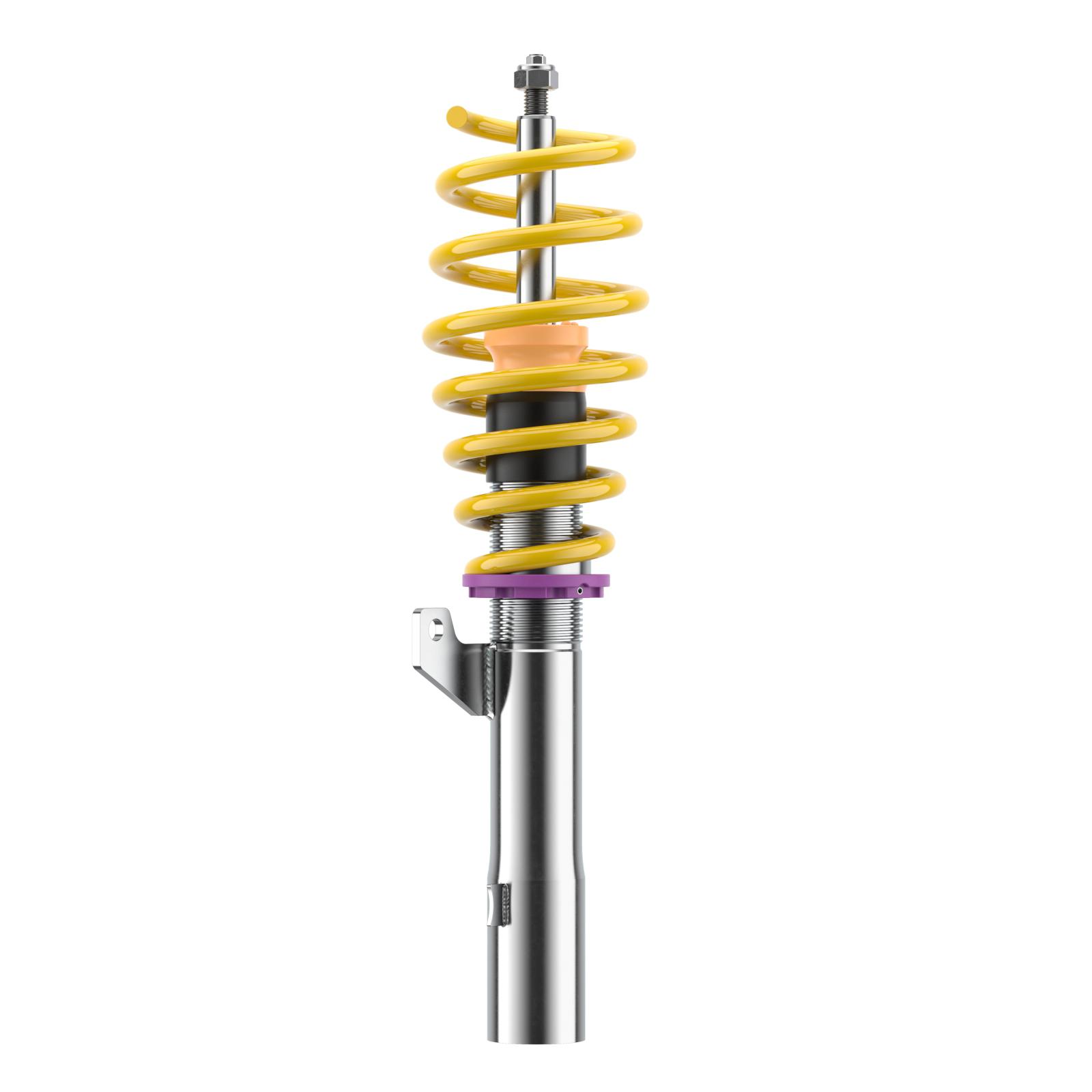 KW V2 coilover suspension inox | fits Leon (5F) incl. Cupra / Golf 7 incl. GTI/CS/TCR/GTD | 1528000N | 1528000R