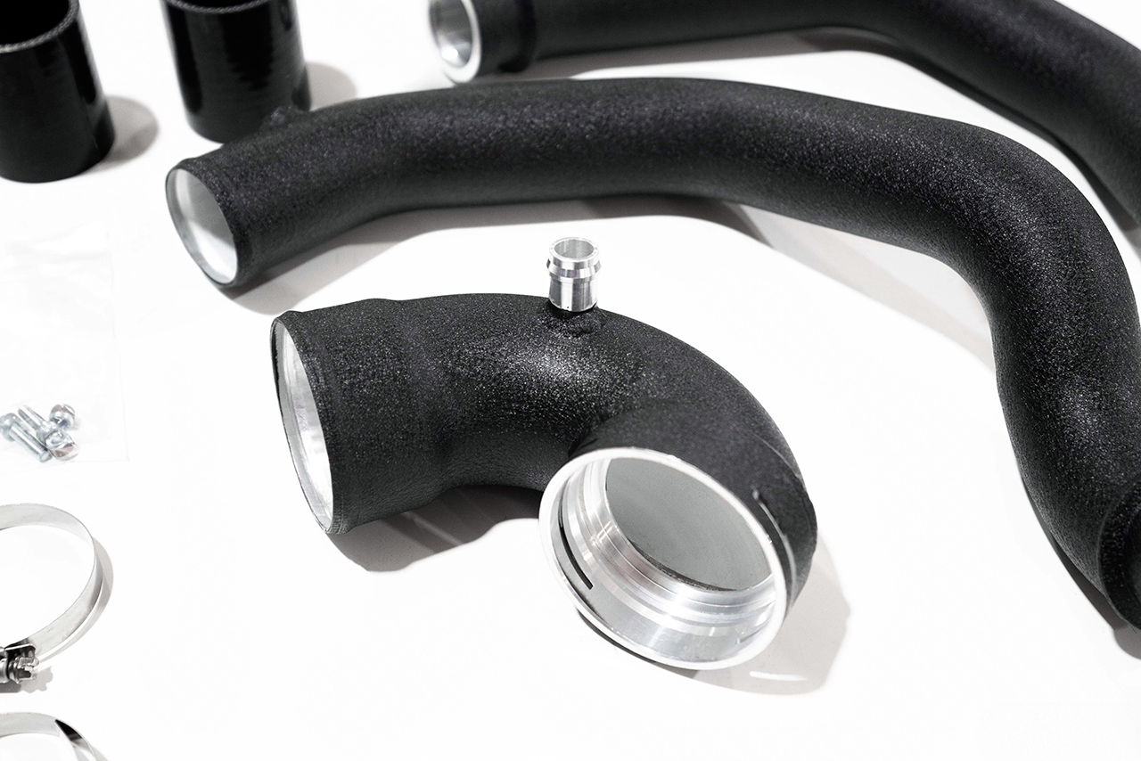 Charge- & Boostpipe Set aluminum black | fits BMW M2/M3/M4 incl. Competition/CS (F87/F80/F82/F83) S55 | Aulitzky Tuning