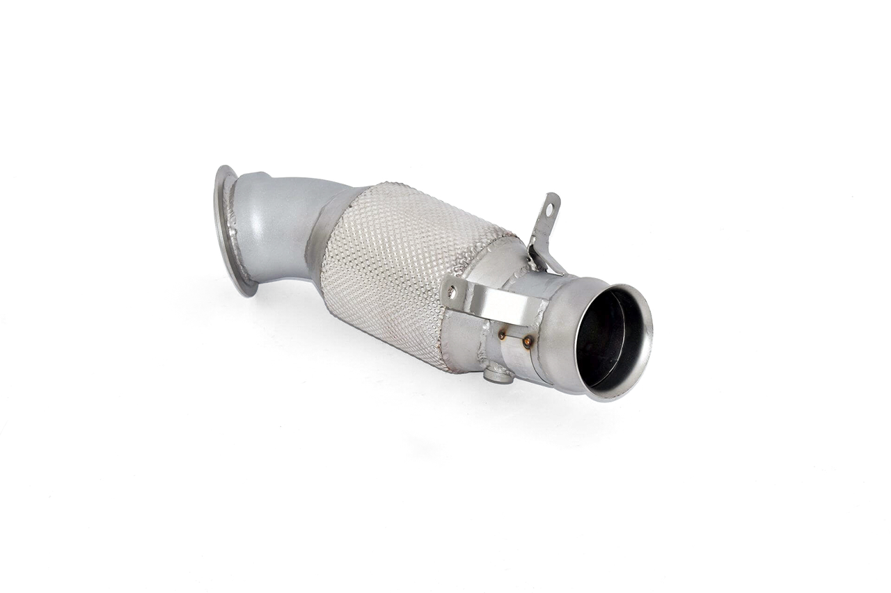 Aulitzky Exhaust | ECE downpipe 3,54” (90mm) with sports catalyst | fits BMW 335i/435i (F30/F31/F32/F33/F34/F36) N55
