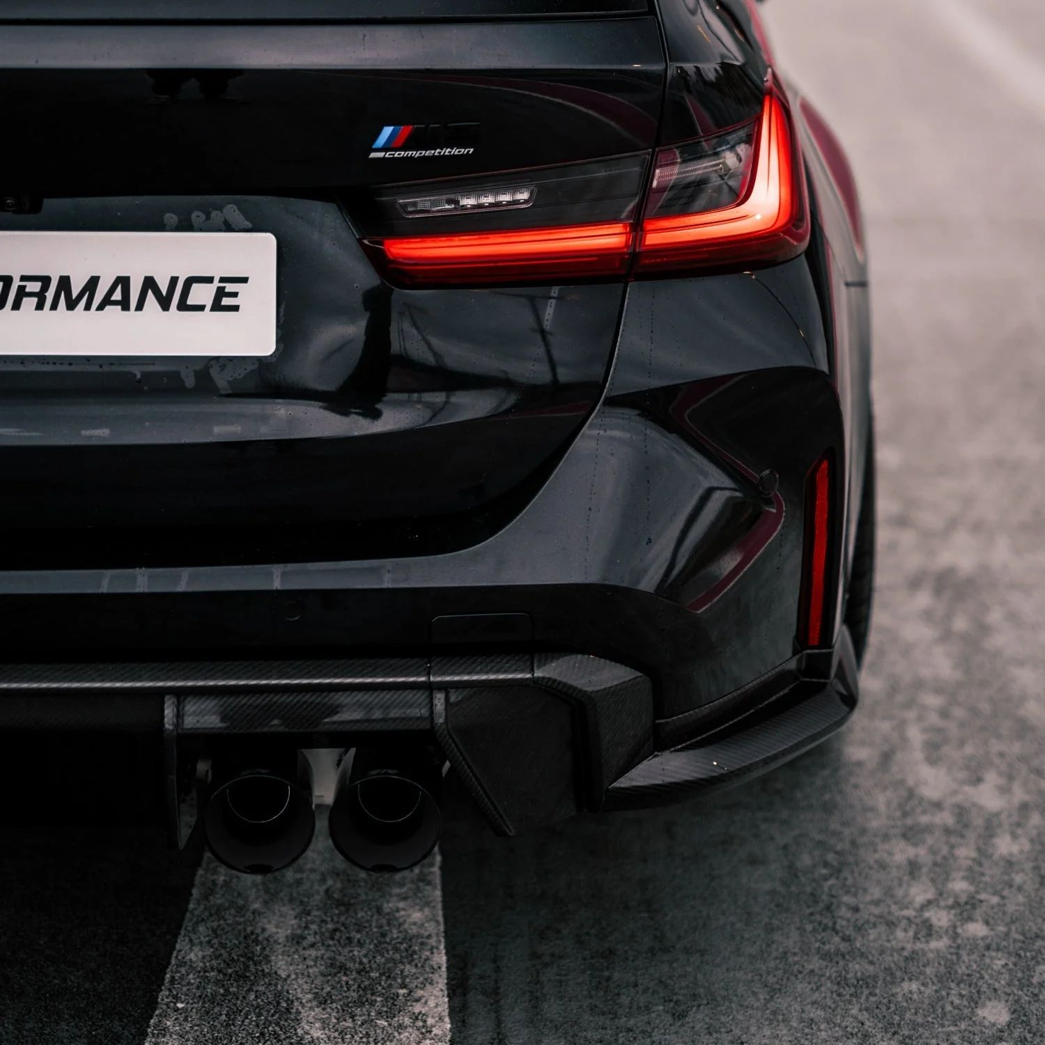 Rear diffuser insert Carbon | fits BMW M3/M4 incl. Competition (G80/G81/G82/G83) | Aulitzky Tuning