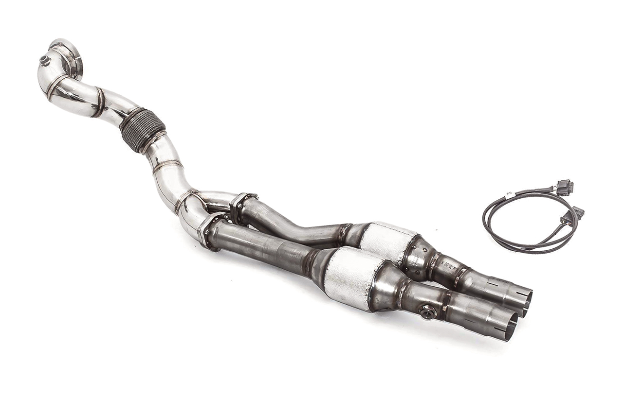 Aulitzky Exhaust | Downpipe 3.54“ / 2.76” (90/70mm) | fits Audi RS3 8V quattro 367hp | Parts certificate
